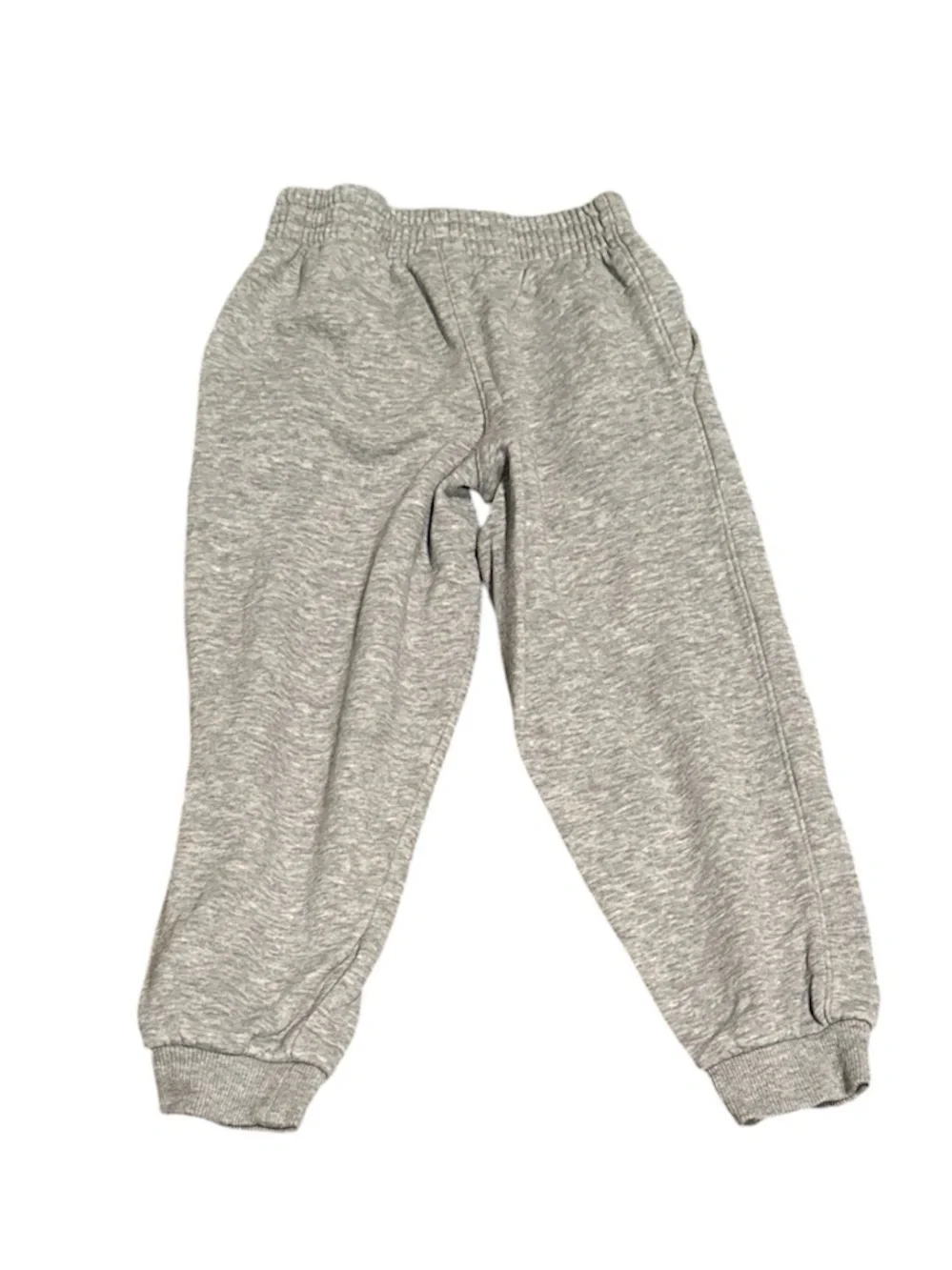 Nike Kids Gray Heather Joggers with White Swoosh